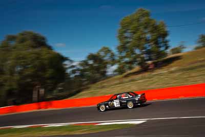 33;1987-BMW-M3;4-April-2010;Australia;Bathurst;FOSC;Festival-of-Sporting-Cars;Mt-Panorama;NSW;New-South-Wales;Nick-Rahimtulla;auto;motion-blur;motorsport;racing;sky;trees;wide-angle