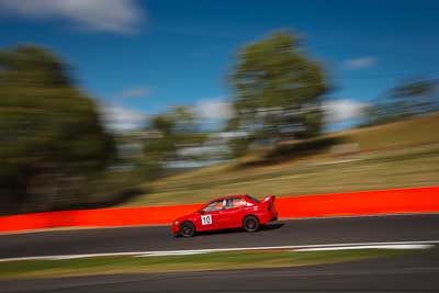 10;2007-Mitsubishi-Lancer-Evolution-IX;4-April-2010;Australia;Bathurst;Bradley-Cecil;FOSC;Festival-of-Sporting-Cars;Mt-Panorama;NSW;New-South-Wales;Regularity;auto;motion-blur;motorsport;movement;racing;sky;speed;trees;wide-angle