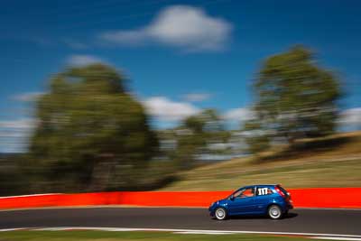 117;2007-Ford-Fiesta-XR4;4-April-2010;Australia;Bathurst;FOSC;Festival-of-Sporting-Cars;Mt-Panorama;NSW;New-South-Wales;Paul-Bower;Regularity;auto;motion-blur;motorsport;movement;racing;sky;speed;trees;wide-angle