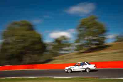 146;1985-Nissan-Bluebird-TRX;4-April-2010;Australia;Bathurst;FOSC;Festival-of-Sporting-Cars;Greg-Faggotter;Mt-Panorama;NSW;New-South-Wales;Regularity;auto;motion-blur;motorsport;movement;racing;sky;speed;trees;wide-angle