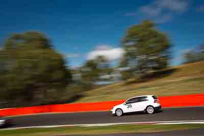 36;2005-Volkswagen-Golg-GTi;4-April-2010;Australia;Bathurst;FOSC;Festival-of-Sporting-Cars;Mt-Panorama;NSW;New-South-Wales;Regularity;Scott-Osborne;VW;auto;motion-blur;motorsport;movement;racing;sky;speed;trees;wide-angle