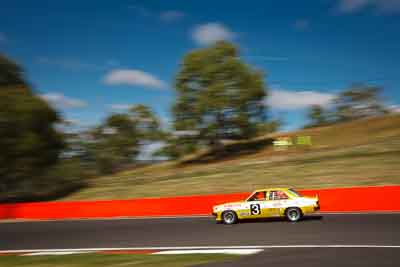 3;1974-Holden-Torana-L34;4-April-2010;Australia;Bathurst;FOSC;Festival-of-Sporting-Cars;Mt-Panorama;NSW;New-South-Wales;Regularity;Trevor-Madden;auto;motion-blur;motorsport;movement;racing;sky;speed;trees;wide-angle