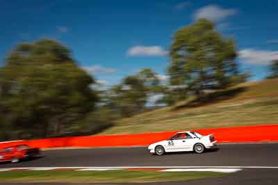 85;1987-Toyota-MR2;4-April-2010;Australia;BKN66U;Bathurst;FOSC;Festival-of-Sporting-Cars;Mike-Williamson;Mt-Panorama;NSW;New-South-Wales;Regularity;auto;motion-blur;motorsport;movement;racing;sky;speed;trees;wide-angle
