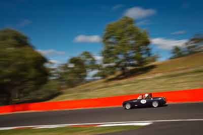 73;1967-MGB;4-April-2010;Australia;Bathurst;FOSC;Festival-of-Sporting-Cars;Mt-Panorama;NSW;New-South-Wales;Regularity;Tim-Pearsall;auto;motion-blur;motorsport;movement;racing;sky;speed;trees;wide-angle