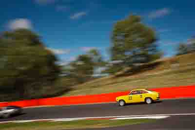 22;1971-Datsun-1200-Coupe;4-April-2010;Australia;Bathurst;FOSC;Festival-of-Sporting-Cars;MAT172;Matt-Campbell;Mt-Panorama;NSW;New-South-Wales;Regularity;auto;motion-blur;motorsport;movement;racing;sky;speed;trees;wide-angle