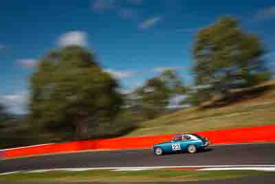 23;1968-MGC-GT;35387H;4-April-2010;Australia;Bathurst;FOSC;Festival-of-Sporting-Cars;Henry-Stratton;Mt-Panorama;NSW;New-South-Wales;Regularity;auto;motion-blur;motorsport;movement;racing;sky;speed;trees;wide-angle
