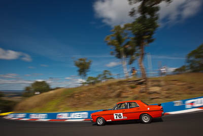 76;1971-Ford-Falcon-XY-GT;4-April-2010;Australia;Bathurst;David-Stone;FOSC;Festival-of-Sporting-Cars;Historic-Touring-Cars;Mt-Panorama;NSW;New-South-Wales;auto;classic;clouds;motion-blur;motorsport;racing;sky;vintage;wide-angle