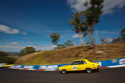 89;1972-Holden-Torana-XU‒1;4-April-2010;Australia;Bathurst;FOSC;Festival-of-Sporting-Cars;Historic-Touring-Cars;John-Harrison;Mt-Panorama;NSW;New-South-Wales;auto;classic;clouds;motion-blur;motorsport;racing;sky;vintage;wide-angle