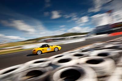 77;2001-Porsche-Boxster;4-April-2010;Australia;Bathurst;FOSC;Festival-of-Sporting-Cars;Greg-Hannah;Mt-Panorama;NSW;New-South-Wales;Regularity;auto;clouds;motion-blur;motorsport;racing;sky;wide-angle