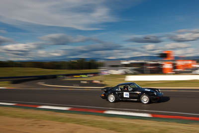 130;1989-Porsche-930;4-April-2010;Alan-Bell;Australia;Bathurst;FOSC;Festival-of-Sporting-Cars;Mt-Panorama;NSW;New-South-Wales;Regularity;auto;clouds;motion-blur;motorsport;racing;sky;wide-angle