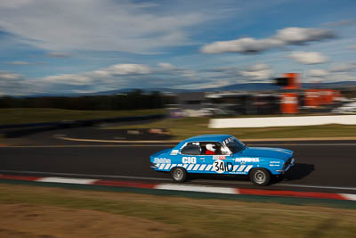 341;1971-Holden-Torana-GTR-XU‒1;4-April-2010;Australia;Bathurst;Digby-Cooke;FOSC;Festival-of-Sporting-Cars;Mt-Panorama;NSW;New-South-Wales;Regularity;auto;clouds;motion-blur;motorsport;racing;sky;wide-angle