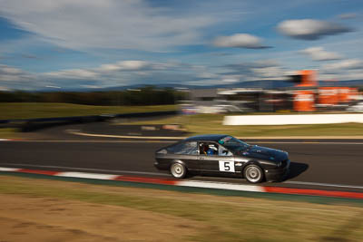 5;1983-Alfa-Romeo-GTV6;4-April-2010;Alfio-Musumeci;Australia;Bathurst;FOSC;Festival-of-Sporting-Cars;GTV68U;Mt-Panorama;NSW;New-South-Wales;Regularity;auto;clouds;motion-blur;motorsport;racing;sky;wide-angle