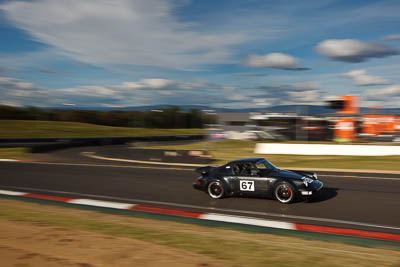 67;4-April-2010;Australia;Bathurst;FOSC;Festival-of-Sporting-Cars;Mt-Panorama;NSW;New-South-Wales;Porsche-911-Carrera;Regularity;auto;clouds;motion-blur;motorsport;racing;sky;wide-angle