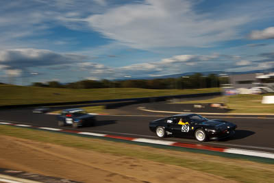 38;1976-Ferrari-308GTB;34833H;4-April-2010;Australia;Bathurst;FOSC;Festival-of-Sporting-Cars;Mt-Panorama;NSW;New-South-Wales;Regularity;Steve-Dunn;auto;clouds;motion-blur;motorsport;racing;sky;wide-angle