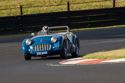 3;1955-Triumph-TR3;4-April-2010;Allan-Bare;Australia;Bathurst;FOSC;Festival-of-Sporting-Cars;Mt-Panorama;NSW;New-South-Wales;Regularity;TR3055;auto;motorsport;racing;super-telephoto