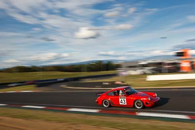 43;1981-Porsche-911-SC;4-April-2010;Australia;Bathurst;FOSC;Festival-of-Sporting-Cars;Michael-OBrien;Mt-Panorama;NSW;New-South-Wales;Regularity;auto;clouds;motion-blur;motorsport;racing;sky;wide-angle