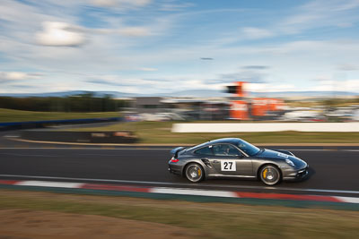 27;4-April-2010;Australia;Bathurst;FOSC;Festival-of-Sporting-Cars;Kevin-Lyons;Mt-Panorama;NSW;New-South-Wales;Porsche-911-Turbo;Regularity;auto;clouds;motion-blur;motorsport;racing;sky;wide-angle