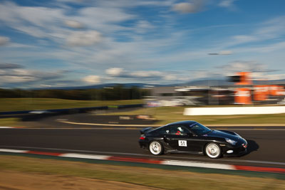 51;2005-Porsche-966-Turbo-S;4-April-2010;Australia;Bathurst;FOSC;Festival-of-Sporting-Cars;Geoff-Hewitt;Mt-Panorama;NSW;New-South-Wales;Regularity;auto;clouds;motion-blur;motorsport;racing;sky;wide-angle