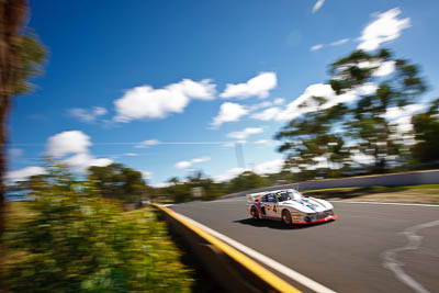 41;1976-Porsche-935;5-April-2010;Australia;Bathurst;FOSC;Festival-of-Sporting-Cars;Klaus-Bischof;Mt-Panorama;NSW;New-South-Wales;Regularity;auto;clouds;motion-blur;motorsport;racing;sky;wide-angle