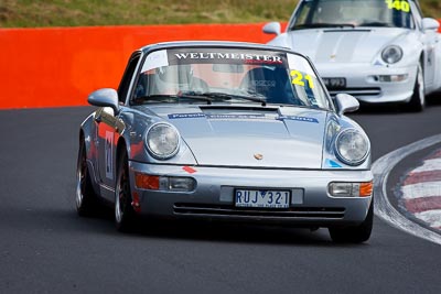 21;1993-Porsche-964-C2;5-April-2010;Australia;Bathurst;FOSC;Festival-of-Sporting-Cars;Mt-Panorama;NSW;New-South-Wales;Peter-Harrison;RUJ321;Regularity;auto;motorsport;racing;super-telephoto