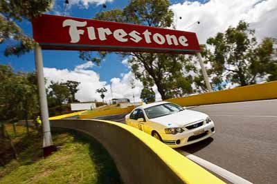 58;2005-Ford-Falcon-XR6T;5-April-2010;Australia;Bathurst;Brad-Bassett;FOSC;Festival-of-Sporting-Cars;Mt-Panorama;NSW;New-South-Wales;RSZ00M;Regularity;auto;motorsport;racing;wide-angle