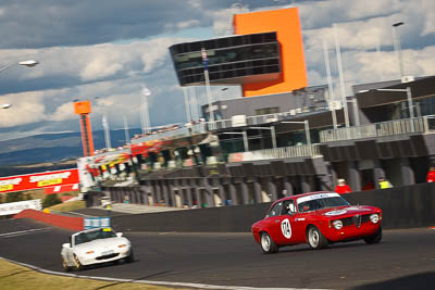 174;1966-Alfa-Romeo-Guilia-Sprint-GT;5-April-2010;Australia;Bathurst;FOSC;Festival-of-Sporting-Cars;Greg-Russell;Mt-Panorama;NSW;New-South-Wales;Regularity;auto;motorsport;racing;telephoto