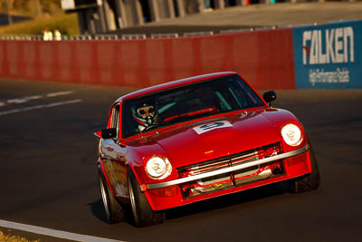 9;1972-Datsun-240Z;5-April-2010;Australia;Bathurst;FOSC;Festival-of-Sporting-Cars;Greg-Hutley;Mt-Panorama;NSW;New-South-Wales;Regularity;auto;motorsport;racing;super-telephoto