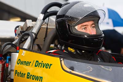 68;29-May-2010;50mm;Australia;Morgan-Park-Raceway;Peter-Brown;QLD;Queensland;Racing-Cars;Warwick;auto;cockpit;in‒car;motorsport;paddock;portrait;racing