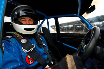 7;29-May-2010;Australia;Bob-Heagerty;Group-N;Historic-Touring-Cars;Mazda-RX‒2;Morgan-Park-Raceway;QLD;Queensland;Warwick;auto;classic;cockpit;historic;in‒car;motorsport;paddock;portrait;racing;vintage;wide-angle