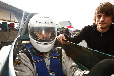4;29-May-2010;Argus-DFV9501;Australia;Luke-Battaglia;Morgan-Park-Raceway;QLD;Queensland;Warwick;auto;cockpit;in‒car;motorsport;paddock;portrait;racing;wide-angle