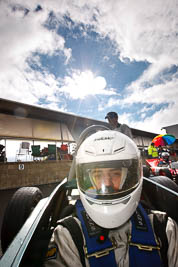 4;29-May-2010;Argus-DFV9501;Australia;Luke-Battaglia;Morgan-Park-Raceway;QLD;Queensland;Warwick;auto;clouds;cockpit;in‒car;motorsport;paddock;portrait;racing;sky;wide-angle