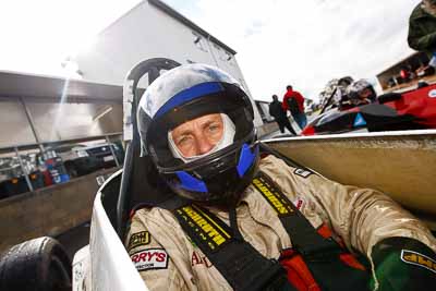 99;29-May-2010;Australia;Clinton-Leibinger;Morgan-Park-Raceway;QLD;Queensland;Warwick;auto;cockpit;in‒car;motorsport;paddock;portrait;racing;wide-angle