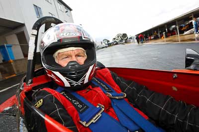 60;29-May-2010;Australia;Jim-Waugh;Morgan-Park-Raceway;QLD;Queensland;Spectre;Warwick;auto;cockpit;in‒car;motorsport;paddock;portrait;racing;wide-angle