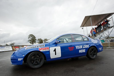 1;29-May-2010;Australia;Ford-Falcon-AU;Grant-Gatland;Morgan-Park-Raceway;QLD;Queensland;Saloon-Cars;Warwick;auto;clouds;motorsport;racing;sky;wide-angle