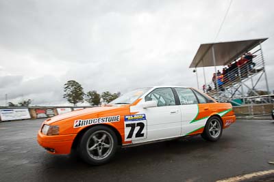 72;29-May-2010;Australia;Ford-Falcon-EA;Morgan-Park-Raceway;QLD;Queensland;Saloon-Cars;Shane-Hunt;Warwick;auto;clouds;motorsport;racing;sky;wide-angle