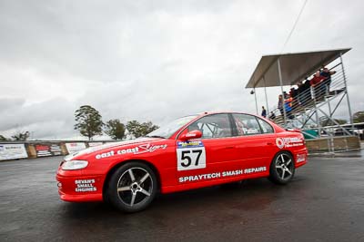 57;29-May-2010;Australia;Holden-Commodore-VS;Morgan-Park-Raceway;QLD;Queensland;Saloon-Cars;Warwick;Wayne-Patten;auto;clouds;motorsport;racing;sky;wide-angle