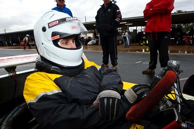 30;29-May-2010;Anderson-Maveric;Australia;Jason-Smith;Morgan-Park-Raceway;QLD;Queensland;Superkarts;Warwick;auto;cockpit;motorsport;paddock;portrait;racing;wide-angle