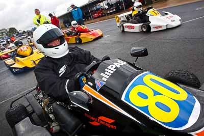 80;29-May-2010;Australia;Morgan-Park-Raceway;QLD;Queensland;Richard-Flanagan;Rotax;Superkarts;Warwick;auto;cockpit;motorsport;paddock;portrait;racing;wide-angle