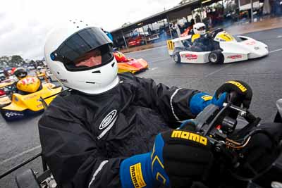 80;29-May-2010;Australia;Morgan-Park-Raceway;QLD;Queensland;Richard-Flanagan;Rotax;Superkarts;Warwick;auto;cockpit;motorsport;paddock;portrait;racing;wide-angle