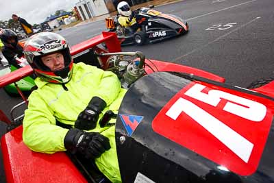 75;29-May-2010;Australia;Lindsay-Jamieson;Morgan-Park-Raceway;QLD;Queensland;Stockman-MR2;Superkarts;Warwick;auto;cockpit;motorsport;paddock;portrait;racing;wide-angle