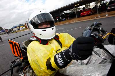 70;29-May-2010;Australia;Hypermax-Racer;Liam-McAdam;Morgan-Park-Raceway;QLD;Queensland;Superkarts;Warwick;auto;cockpit;motorsport;paddock;portrait;racing;wide-angle
