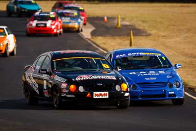 1;8;30-May-2010;Australia;Ford-Falcon-AU;Gary-Bonwick;Grant-Gatland;Morgan-Park-Raceway;QLD;Queensland;Saloon-Cars;Warwick;auto;motorsport;racing;super-telephoto