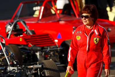 24-July-2010;Australia;Ferrari;Morgan-Park-Raceway;QLD;Queensland;Topshot;Warwick;atmosphere;auto;motorsport;paddock;portrait;racing;super-telephoto