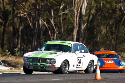 29;1973-Alfa-Romeo-GTV;24-July-2010;Australia;Group-N;Historic-Touring-Cars;Morgan-Park-Raceway;QLD;Queensland;Spencer-Rice;Warwick;auto;classic;motorsport;racing;super-telephoto;vintage