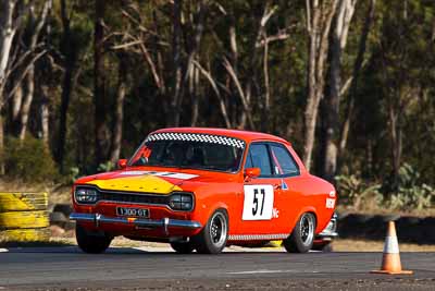 57;1971-Ford-Escort;24-July-2010;Australia;Group-N;Historic-Touring-Cars;Ian-Wilks;Morgan-Park-Raceway;QLD;Queensland;Warwick;auto;classic;motorsport;racing;super-telephoto;vintage