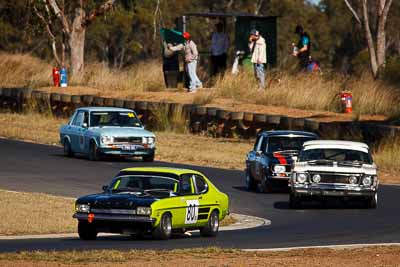 80;1970-Ford-Capri-V6;24-July-2010;Australia;Group-N;Historic-Touring-Cars;Morgan-Park-Raceway;QLD;Queensland;Steve-Land;Warwick;auto;classic;motorsport;racing;super-telephoto;vintage