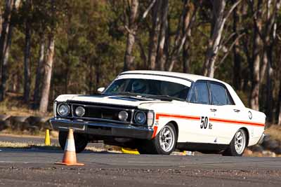 50;1970-Ford-Falcon-GTHO;24-July-2010;Australia;Graeme-Wakefield;Group-N;Historic-Touring-Cars;Morgan-Park-Raceway;QLD;Queensland;Warwick;auto;classic;motorsport;racing;super-telephoto;vintage