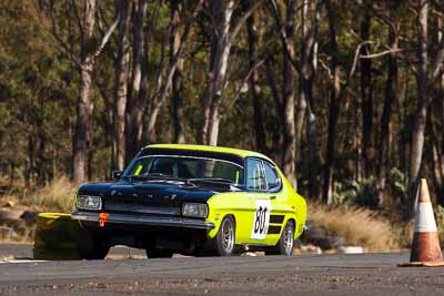 80;1970-Ford-Capri-V6;24-July-2010;Australia;Group-N;Historic-Touring-Cars;Morgan-Park-Raceway;QLD;Queensland;Steve-Land;Warwick;auto;classic;motorsport;racing;super-telephoto;vintage