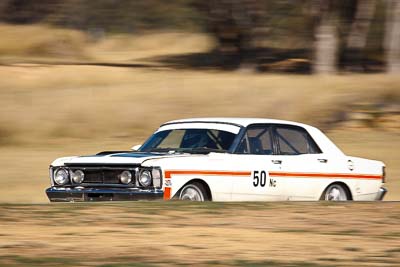50;1970-Ford-Falcon-GTHO;24-July-2010;Australia;Graeme-Wakefield;Group-N;Historic-Touring-Cars;Morgan-Park-Raceway;QLD;Queensland;Warwick;auto;classic;motion-blur;motorsport;racing;super-telephoto;vintage