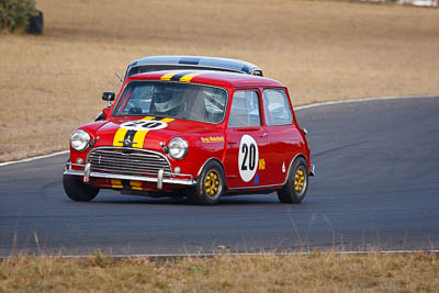 20;1964-Morris-Cooper-S;24-July-2010;Australia;Gregory-Wakefield;Group-N;Historic-Touring-Cars;Morgan-Park-Raceway;QLD;Queensland;Warwick;auto;classic;motorsport;racing;super-telephoto;vintage